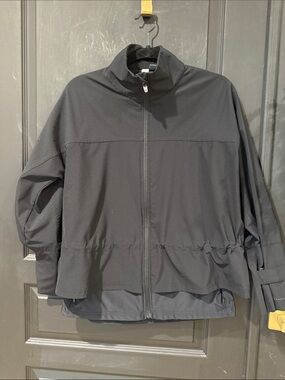 Sweaty Betty Black Lightweight Zip-Up Windbreaker Jacket
